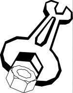 Логотип сервисного центра Гаечкин ключ